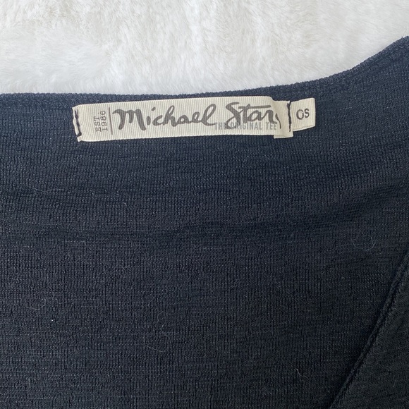 Michael stars - The original tee (black quarter sleeve tee with scoop/vneck - Picture 4 of 6